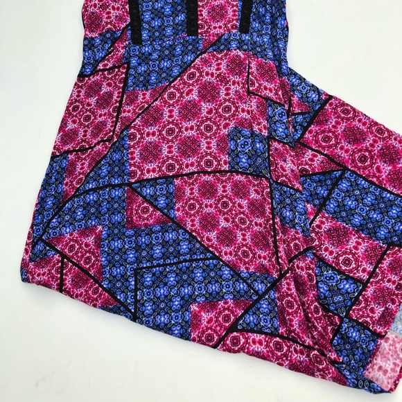 MINKPINK Patchwork Boho Maxi Dress Size M - Picture 6 of 11